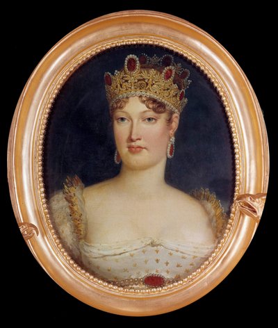 Medallion portrait of the Impress Marie-Louise (Marie Louise dos Habsburgos Lorraine de Baron François Pascal Simon Gérard
