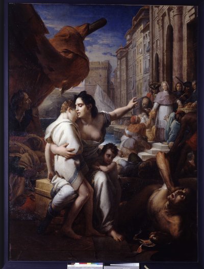 Monsenhor de Belsunce durante a Peste de Marselha de Baron François Pascal Simon Gérard