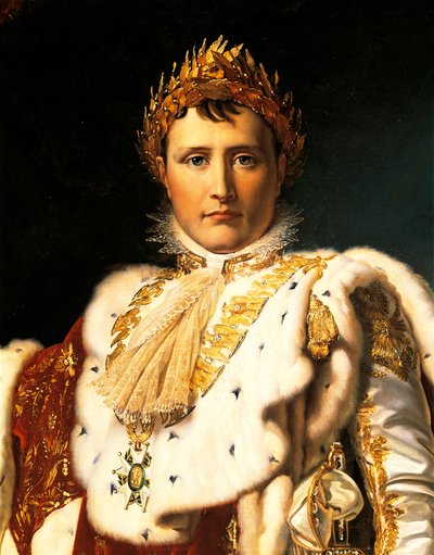 Napoleão Bonaparte com as vestes do Imperador, de François Barão Geraldo (1770-1837) ca 1805 de Baron François Pascal Simon Gérard
