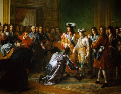 Reconhecimento do Duque de Anjou como Rei de Espanha, pintura de François Gerard (1770-1837), Espanha de Baron François Pascal Simon Gérard