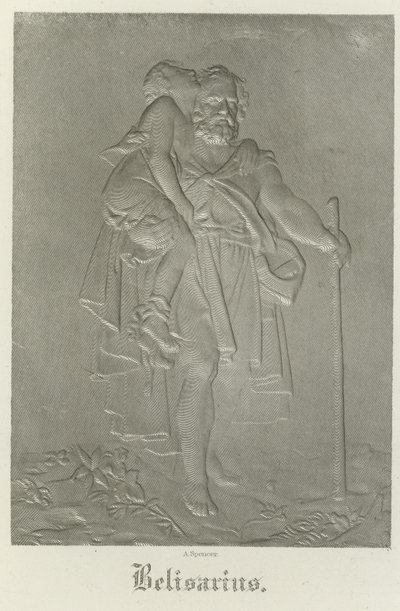 Belisário carregando seu jovem guia de Francois Pascal Simon Gerard