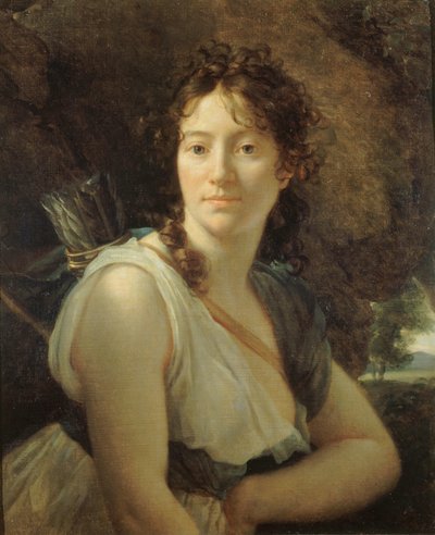 Retrato de Catherine Josephine Duchanois 1777-1835, início do século XIX. de Francois Pascal Simon Gerard