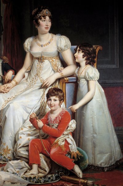 Retrato de Marie-Annonciade conhecida como Caroline Bonaparte de Francois Pascal Simon Gerard