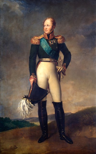 Retrato do czar Alexandre I da Rússia, 1817 de Francois Pascal Simon Gerard