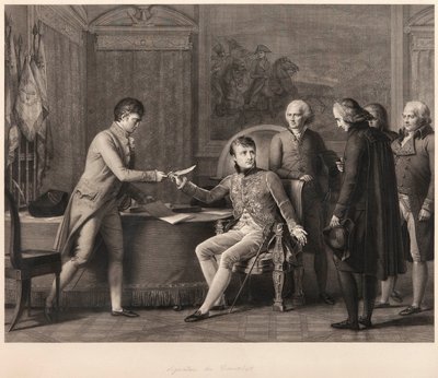 A assinatura da Concordata entre a França e a Santa Sé em 15 de julho de 1801 de Francois Pascal Simon Gerard