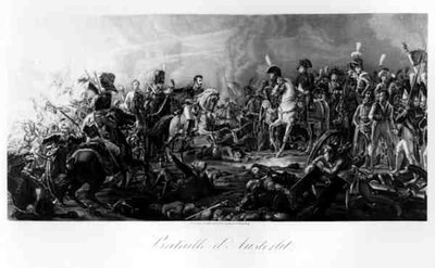 A Batalha de Austerlitz: General Rapp, Governador de Dantzig (1772-1821) Apresentando o Príncipe Derrotado Repnin a Napoleão em 1805 de Francois Pascal Simon after Gerard