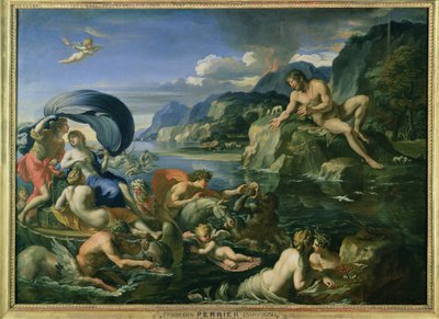 Acis e Galetea escondidos do gigante Polyphemus de Francois Perrier