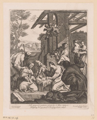 Nascimento de Cristo
Hic peperit patrem genitrix (...) (título sobre o objecto) de Francois Perrier
