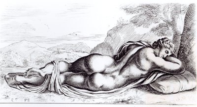 Hermafrodita nos Jardins Borghese, c.1653 de Francois Perrier