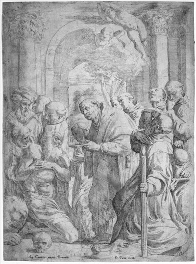A Última Comunhão de São Jerônimo, 1584-1650. de Francois Perrier