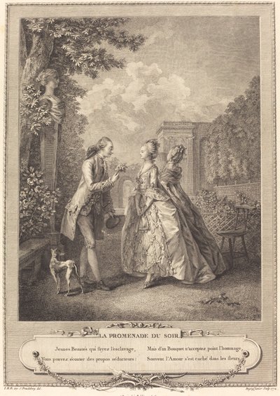 A caminhada da tarde de Francois Robert Ingouf after Sigmund Freudenberger