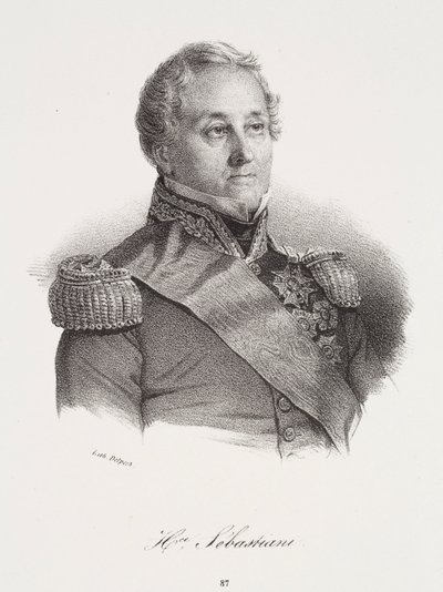 Retrato de Horace Sébastiani de Francois Seraphin Delpech