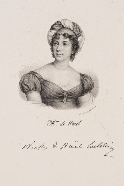 Retrato de Madame de Staël de Francois Seraphin Delpech