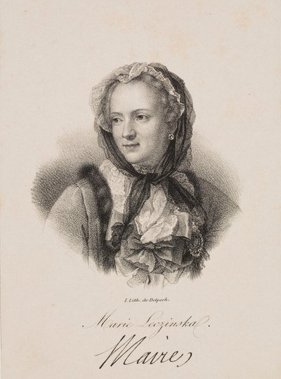 Retrato de Maria Leszczyńska de Francois Seraphin Delpech