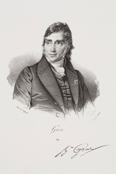 Retrato do artista Antoine-Jean Gros de Francois Seraphin Delpech