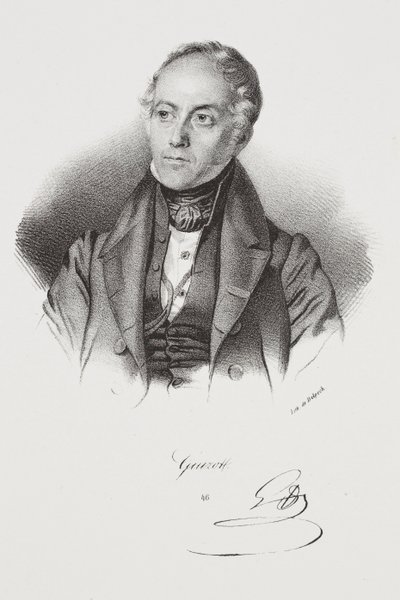 Retrato do político François Pierre Guillaume Guizot de Francois Seraphin Delpech