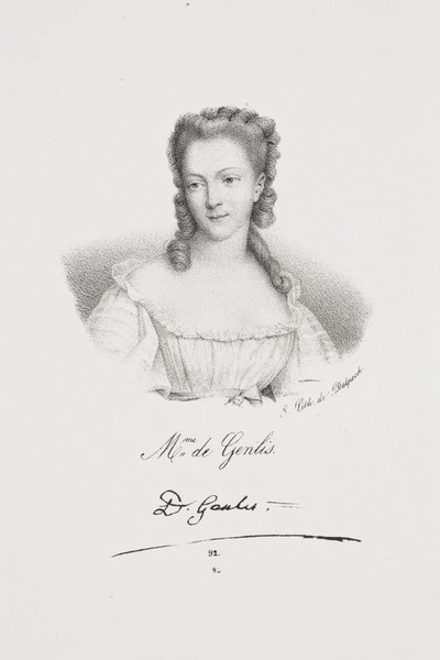 Retrato da escritora Félicité de Genlis de Francois Seraphin Delpech