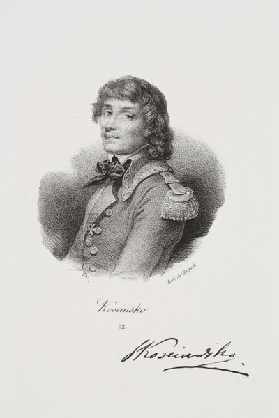 Retrato do combatente pela liberdade Tadeusz Kościuszko de Francois Seraphin Delpech
