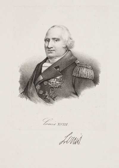 Retrato do rei Luís XVIII de Francois Seraphin Delpech