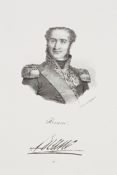 Retrato do marechal Guillaume Brune de Francois Seraphin Delpech