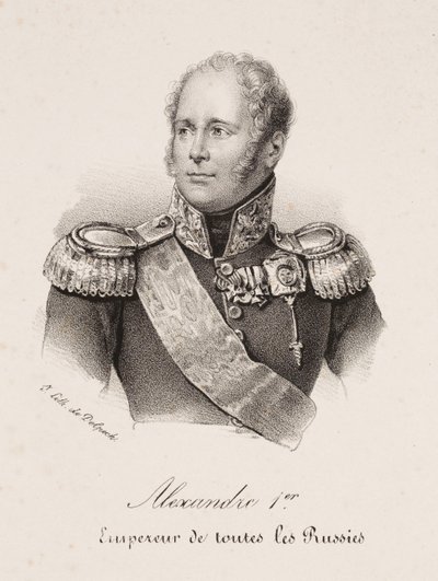 Retrato do czar Alexandre I da Rússia de Francois Seraphin Delpech