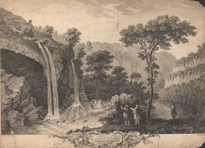 Uma perspectiva daquela linda cascata abaixo do banho Matlock de Francois Vivares