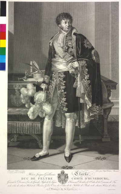 Duque de Feltre Clarke (gravura) de Francois Xavier Fabre