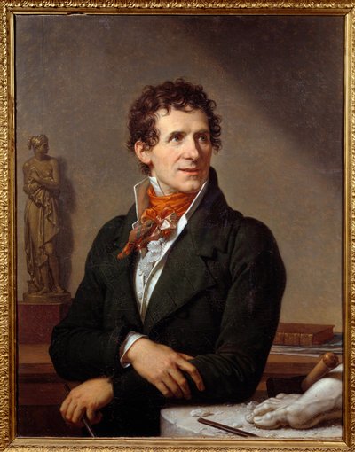 Retrato do escultor Antonio Canova (1757-1822) Pintura de Xavier Fabre (1766-1837) 1812 Dim. 0,91x0,7 m Montpellier, musee Fabre - Retrato do escultor italiano Antonio Canova (1757-1822). Pintura de François Xavier Fabre (1766-1837) de Francois Xavier Fabre