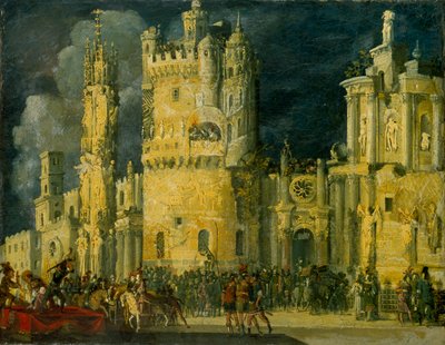 O martírio de uma santa feminina, início do século XVII de Francois de Nome