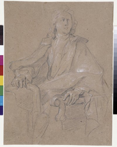 Retrato de Jules Hardouin Mansart (1645-1708) (óleo sobre tela) de Francois de Troy