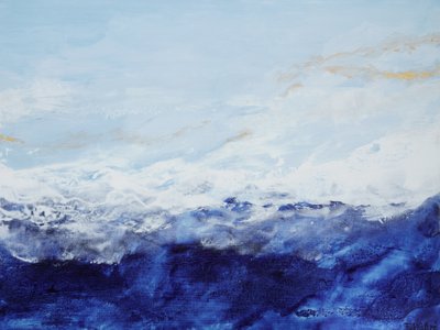 Ondas do oceano azul profundo de Françoise Wattré