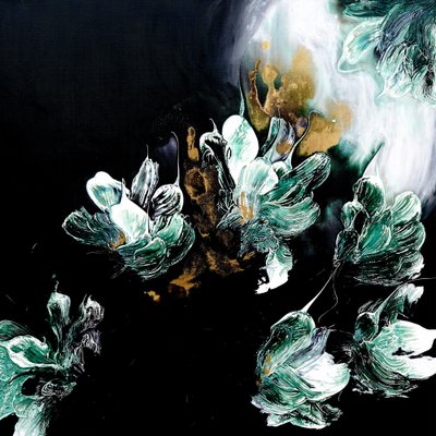 Flores douradas elegantes de Françoise Wattré