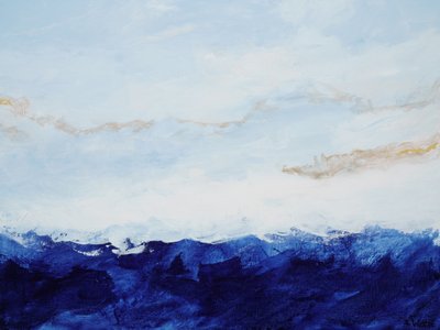 Horizonte Azul Dourado de Françoise Wattré