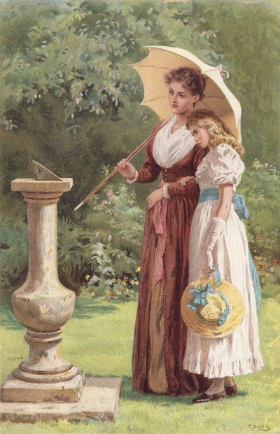 Conto apenas as horas brilhantes (cromolitho) de Frank (after) Dadd