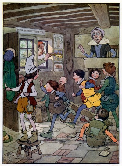 Ilustração para A História do Filho de Tom, o Flautista (cor litho) de Frank Adams