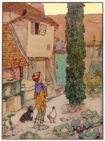 Jack and the Beanstalk (cor litho) de Frank Adams