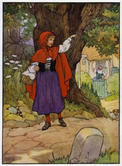 Capuchinho Vermelho (cor litho) de Frank Adams