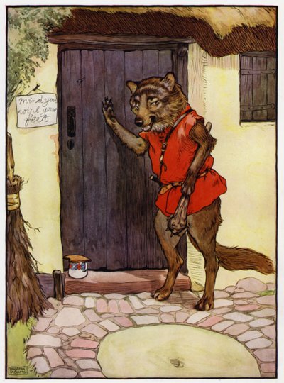 Capuchinho Vermelho (cor litho) de Frank Adams