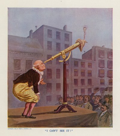 "Não consigo ver" (litografia a cores) de Frank Beard