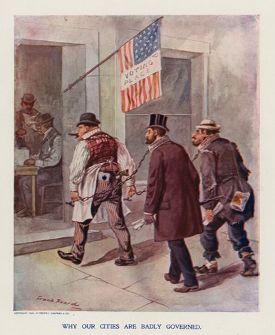 O colarinho de festa (litografia a cores) de Frank Beard