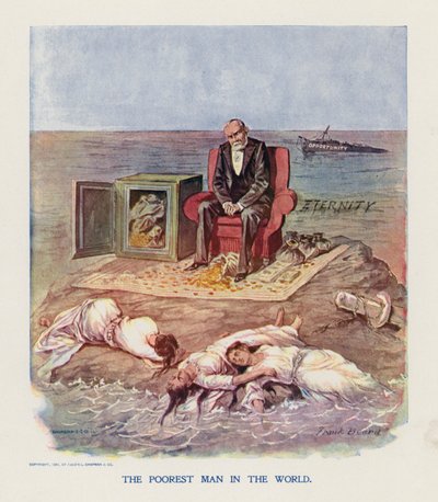 O homem mais pobre do mundo (litografia a cores) de Frank Beard