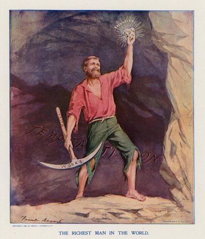 O homem mais rico do mundo (litografia a cores) de Frank Beard