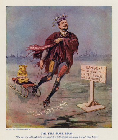 O self made man (litografia a cores) de Frank Beard