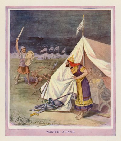 Procura-se! Um David (litografia a cores) de Frank Beard