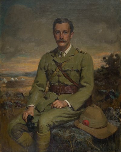 Retrato de Orlando, Visconde Newport, depois 5º Conde de Bradford, c.1902 (óleo sobre tela) de Frank Brooks