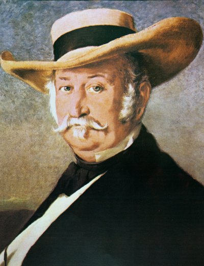 John Sutter (1803-80) 1866 (óleo sobre tela) de Frank Buchser