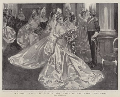 Um efeito não ensaiado na sala de estar da rainha, a corrida para garantir bons lugares de Frank Craig