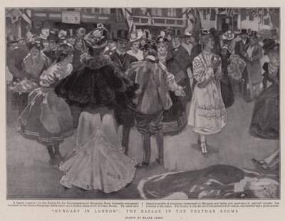 Hungria em Londres, o bazar nos quartos Portman de Frank Craig