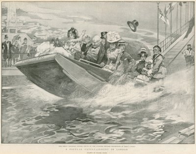 A, grande, canadense, água, rampa, em, a, grã bretanha, exposição, em, Earl&39;s, corte, londres de Frank Craig