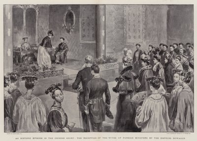 Um episódio histórico na corte chinesa, a recepção das esposas de ministros estrangeiros pela imperatriz viúva de Frank Dadd